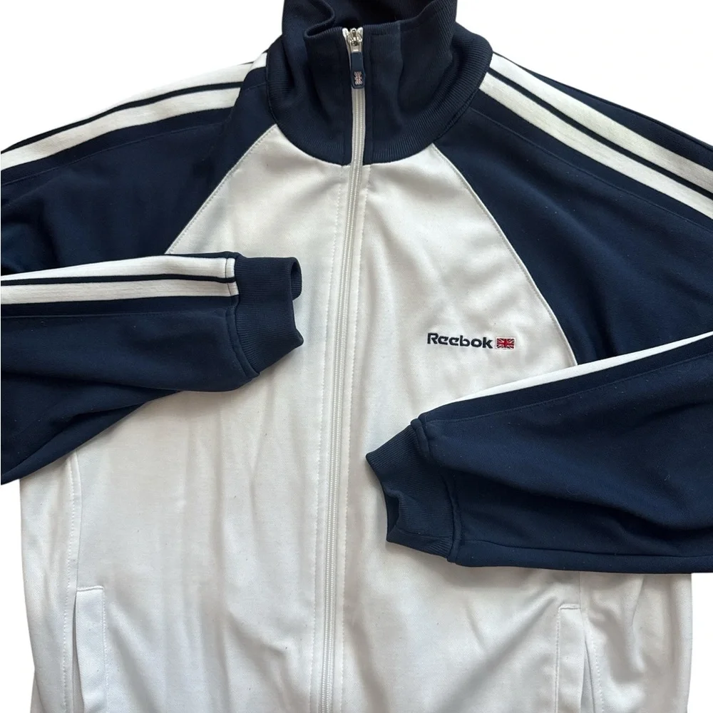 Vintage Reebok Track Style Jacket Men’s Size Medium RUN DMC Style‎ Multicolored - Picture 2 of 9